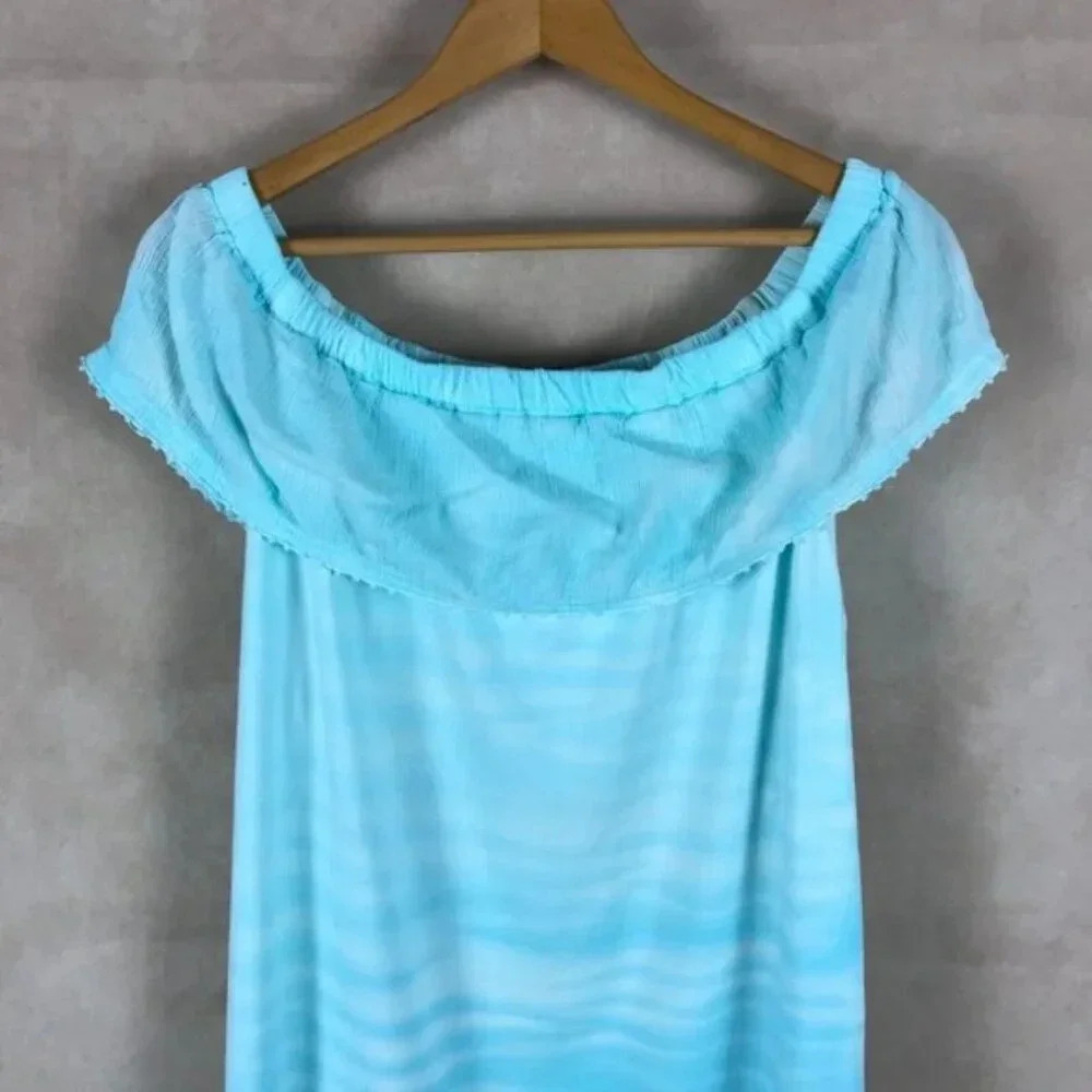 STYLE & CO Tie Dye Off The Shoulder Dress NWT XL - Picture 3 of 7